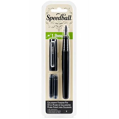 Speedball – Pluma Estilográfica para Caligrafía 1,9 mm Negra