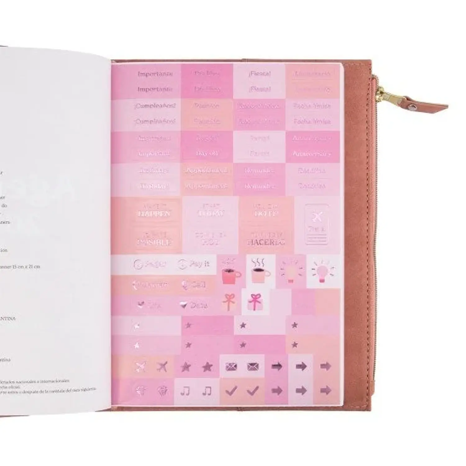 Mooving – Agenda Semanal Boheme – 15 x 21 cm – 2027 – 2