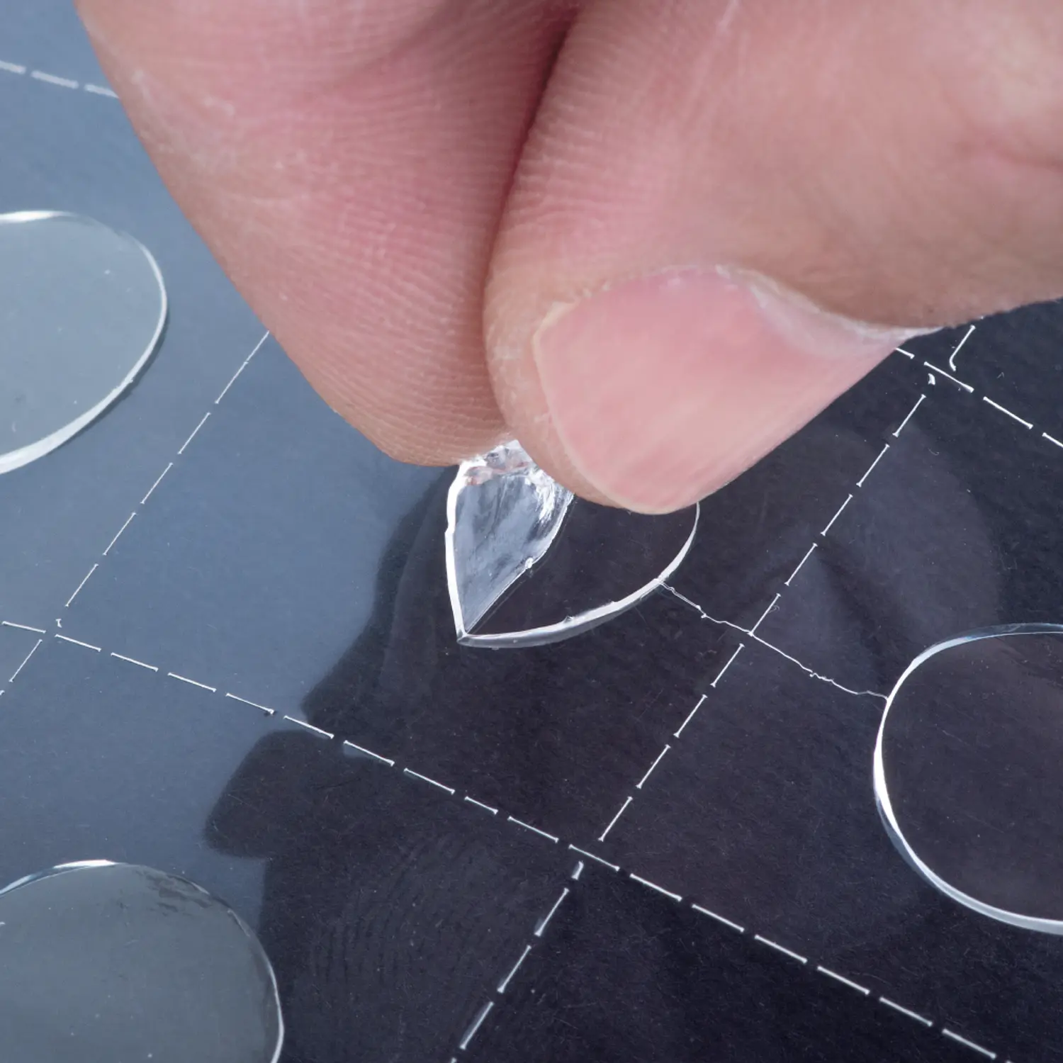 Adix – Punto Adhesivo Permanente Transparente 100 Unidades – 2