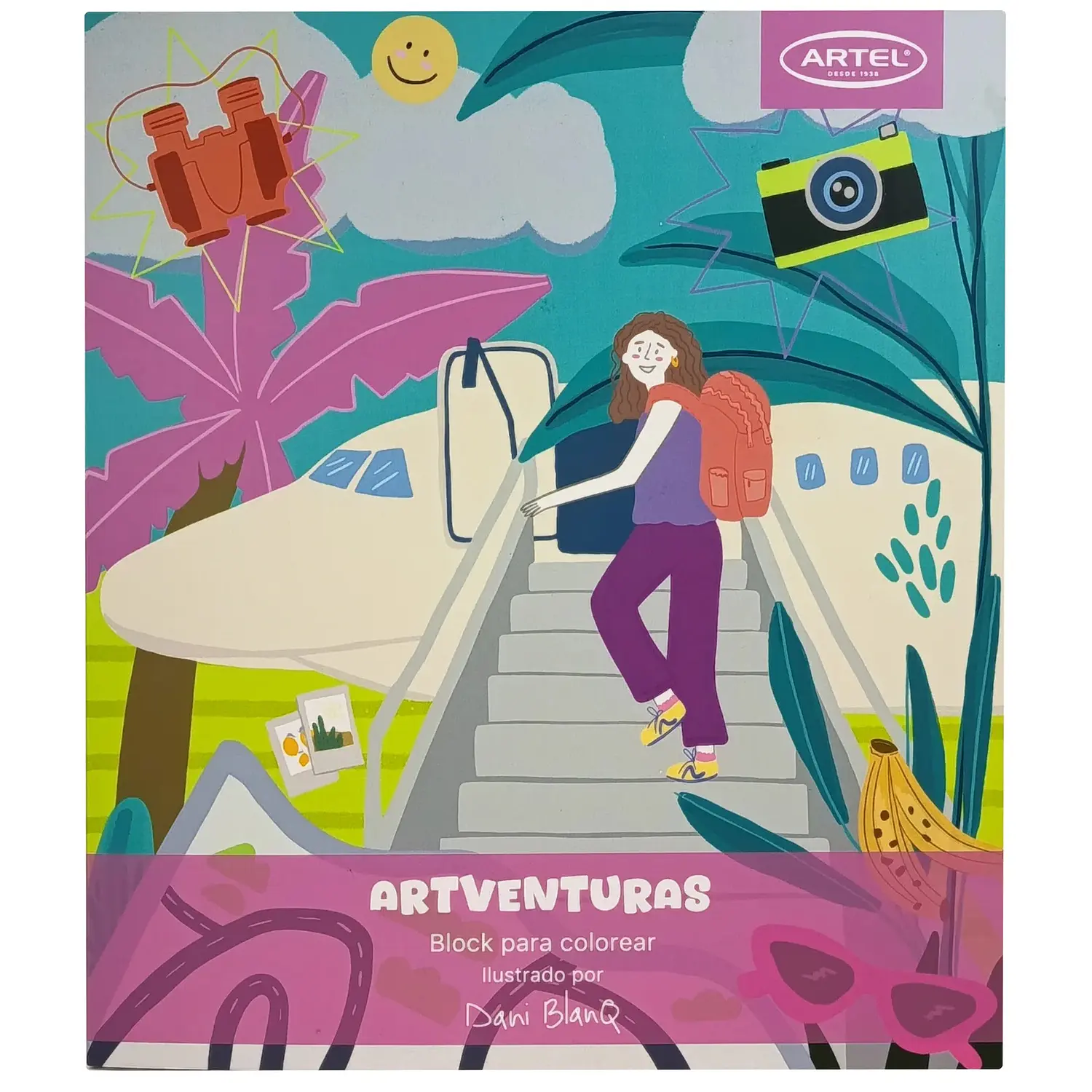 Artel – Block para Colorear Artventuras – 21,7 x 25,3 cm – 1