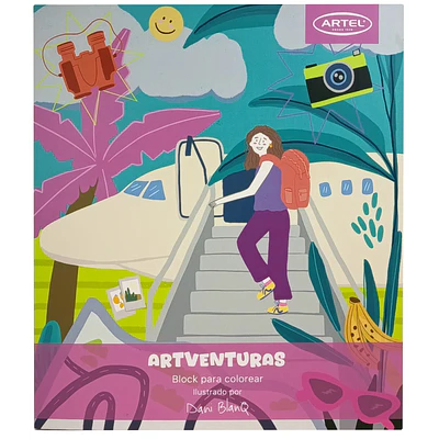 Artel – Block para Colorear Artventuras – 21,7 x 25,3 cm