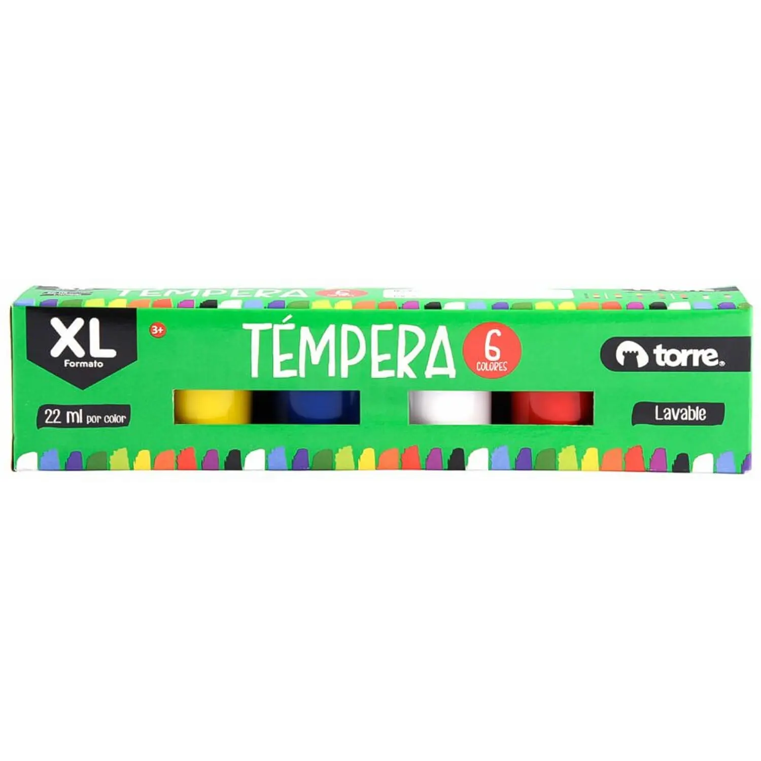 Torre – Témperas XL – 6 Colores de 22 ml – 1
