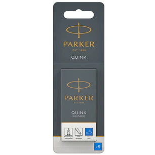 Parker – Set de Cartuchos para Pluma Fuente Tinta Azul 5 Unidades