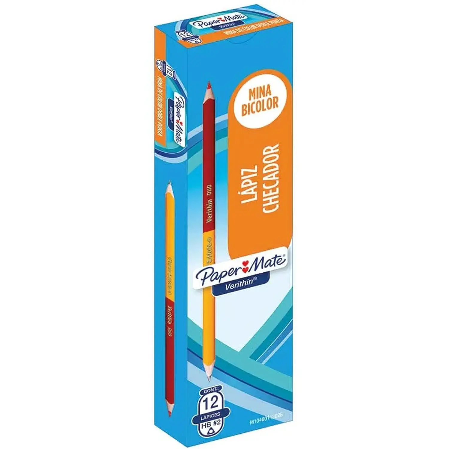Paper Mate – Lápiz Triangular Bicolor Grafito/Rojo  Caja 12 Unidades – 1
