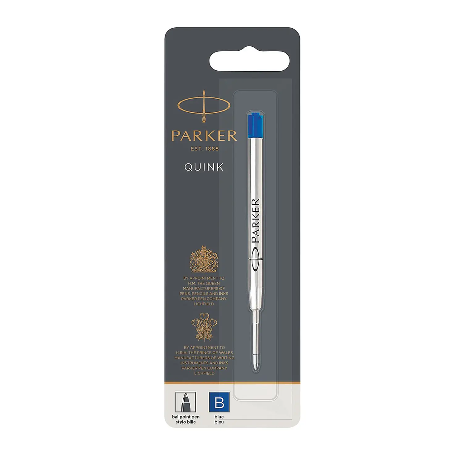 Parker – Repuesto Jotter QuinkFlow Azul – 1,2 mm – 1