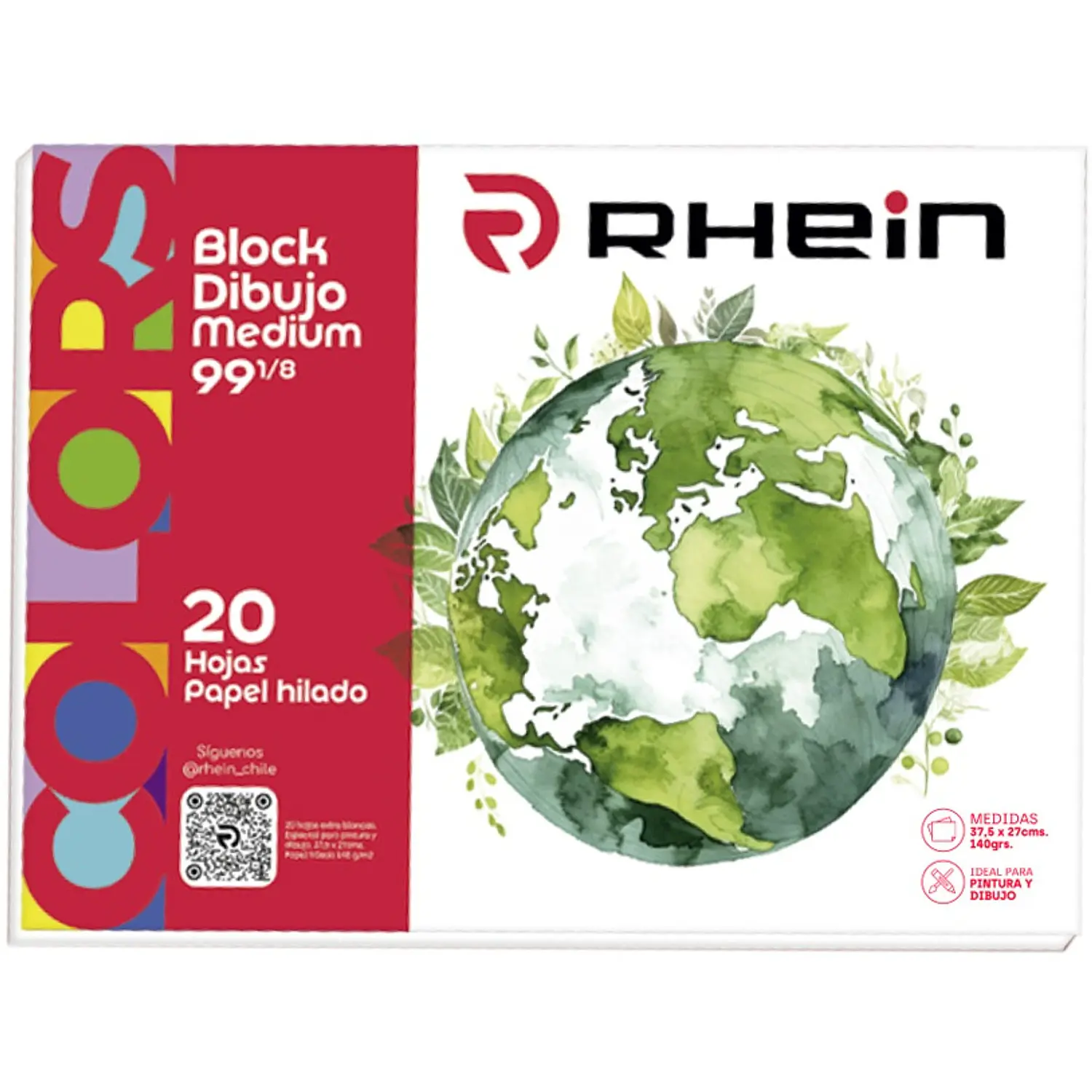 Rhein – Block de Dibujo Medium 99 1/8 20 Hojas – 1