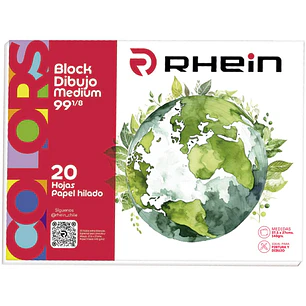 Rhein – Block de Dibujo Medium 99 1/8 20 Hojas