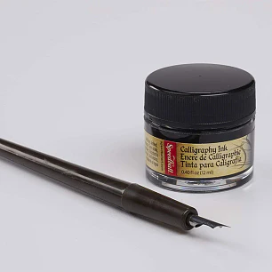 Speedball – Plumilla #102 Crow Quill + Tinta Negra – 12 ml