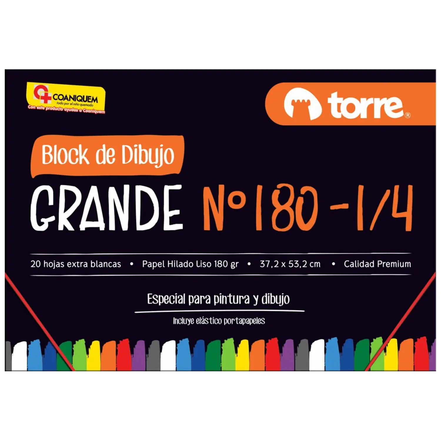 Torre – Block Dibujo Grande 180 1/4 – 20 Hojas – 1