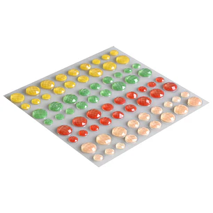 Village – Joyas Adhesivas Circulares Sweet Sunshine – 72 Un