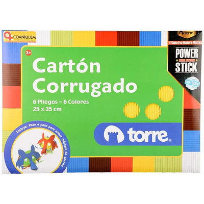 Torre – Bolsón Cartón Corrugado – 6 Pliegos – 6 Colores