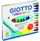 Giotto – Marcadores Jumbo Turbo Maxi – 12 Colores - Miniatura 1