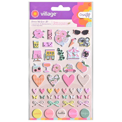 Village – Stickers 3D Crafty - Diseño Primavera
