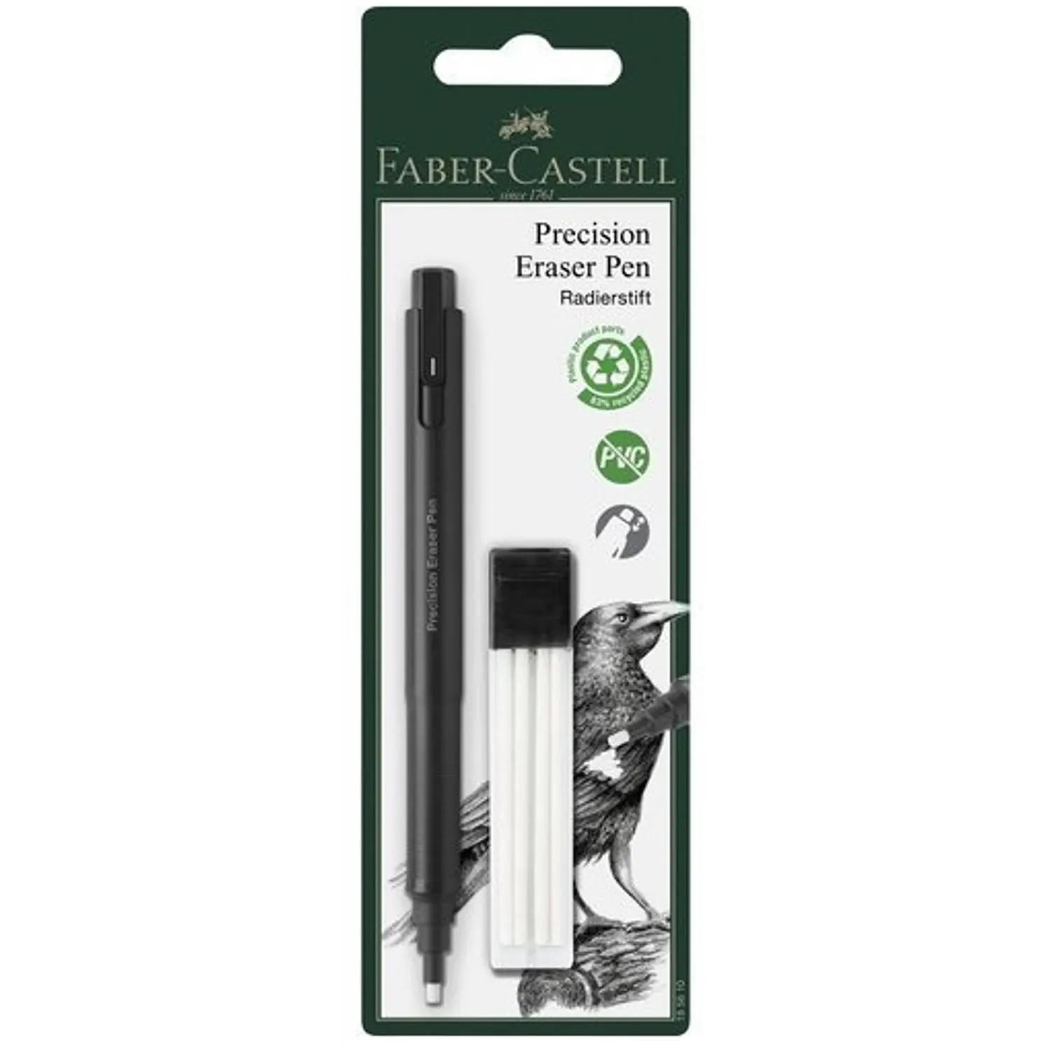 Faber Castell – Goma de Precisión 2,5 mm con 4 Repuestos – 1