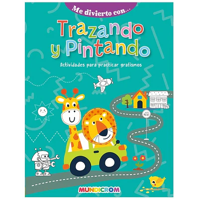 Mundicrom – Libro Me Divierto Con... Trazando y Pintando