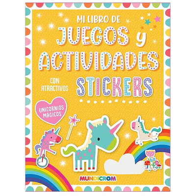 Mundicrom – Libro Sticker Juegos y Actividades Unicornios Mágicos