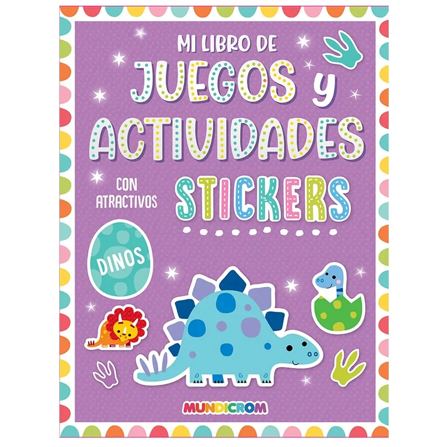 Mundicrom – Libro Sticker Juegos y Actividades Dinosaurios – 1