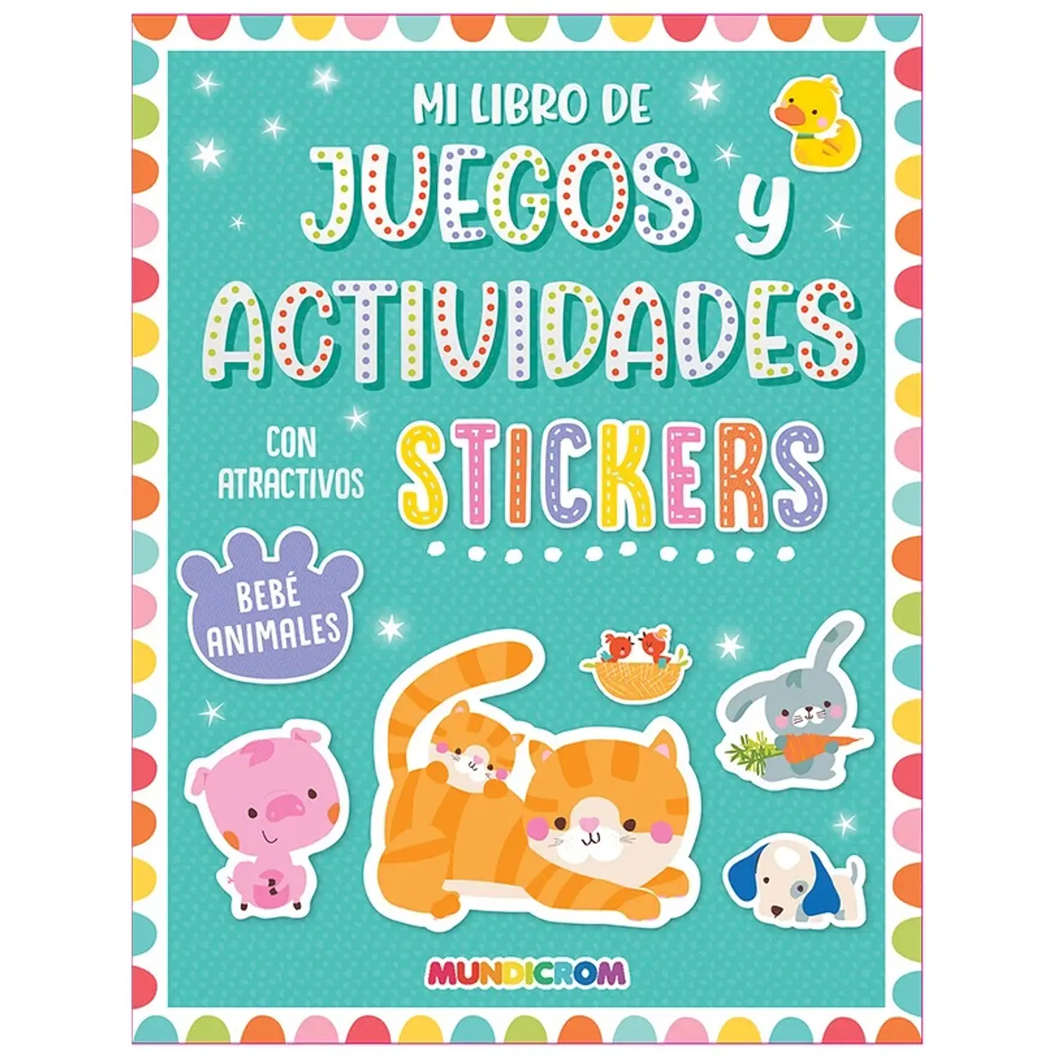 Mundicrom – Libro Sticker Juegos y Actividades Bebé Animales – 1