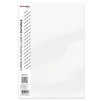Rhein – Carpeta Plástica con Accoclip Metálico Tamaño Carta