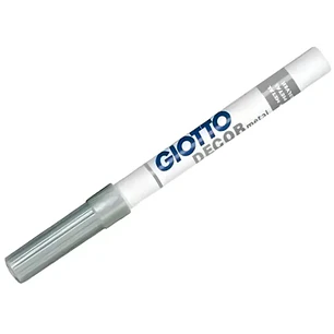Giotto – Marcador Decor Metal – Plateado Metálico