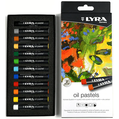 Lyra – Pasteles al Óleo Profesionales – 12 Colores