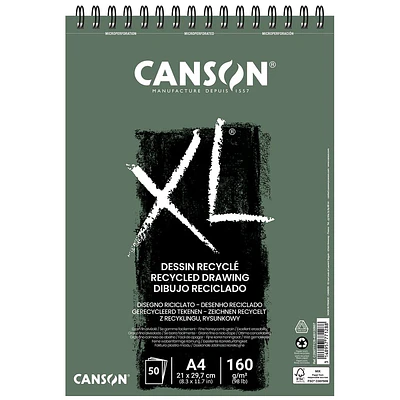 Canson – Croquera XL Recycled A4 – 50 Hojas – 160 gr