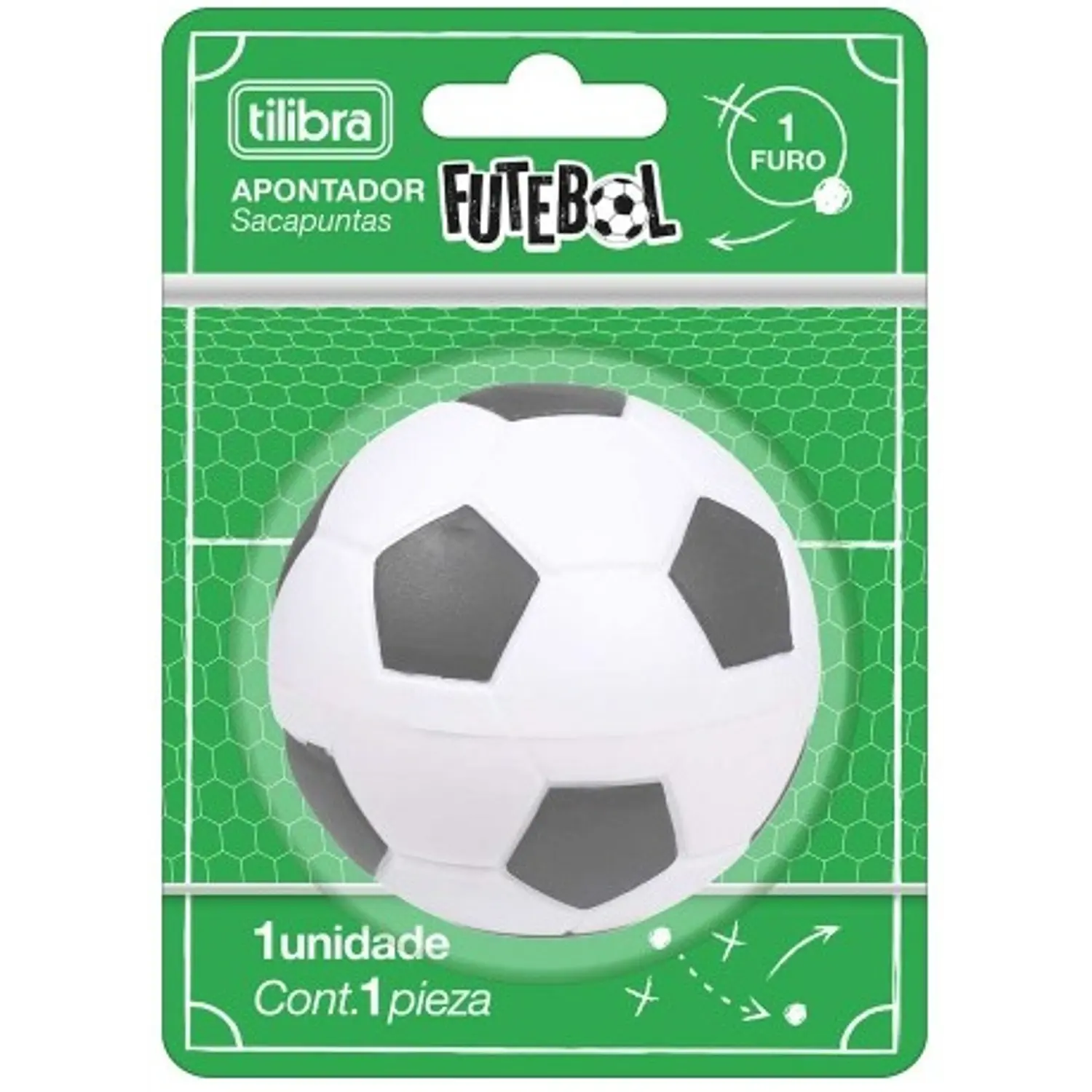 Tilibra – Sacapuntas Pelota de Fútbol – 1 Orificio con Depósito – 1