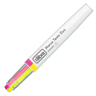 Tilibra – Destacador Bicolor Doble Punta – 2 Colores