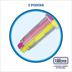 Tilibra – Destacador Bicolor Doble Punta – 2 Colores