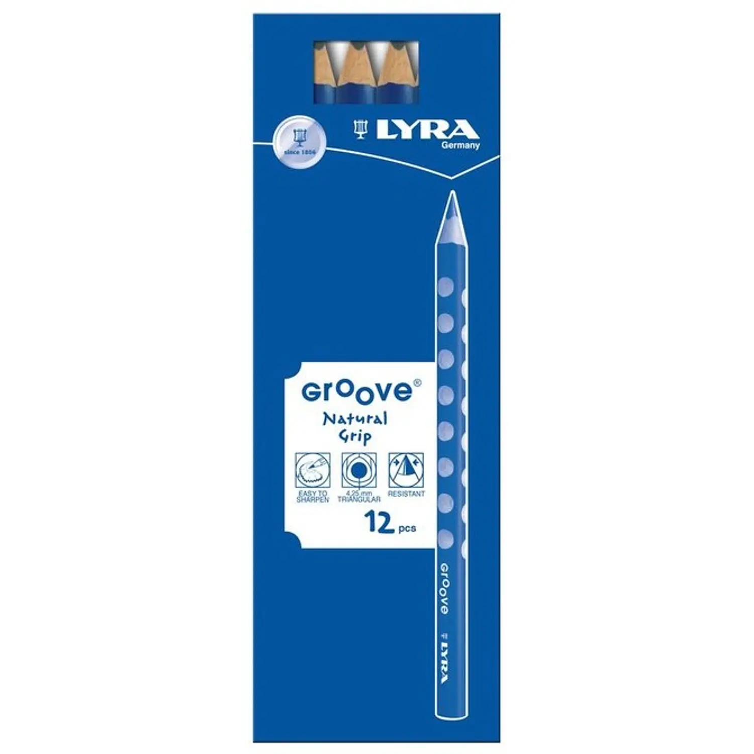Lyra – Lápiz Grafito Groove Jumbo –  12 Un – 1
