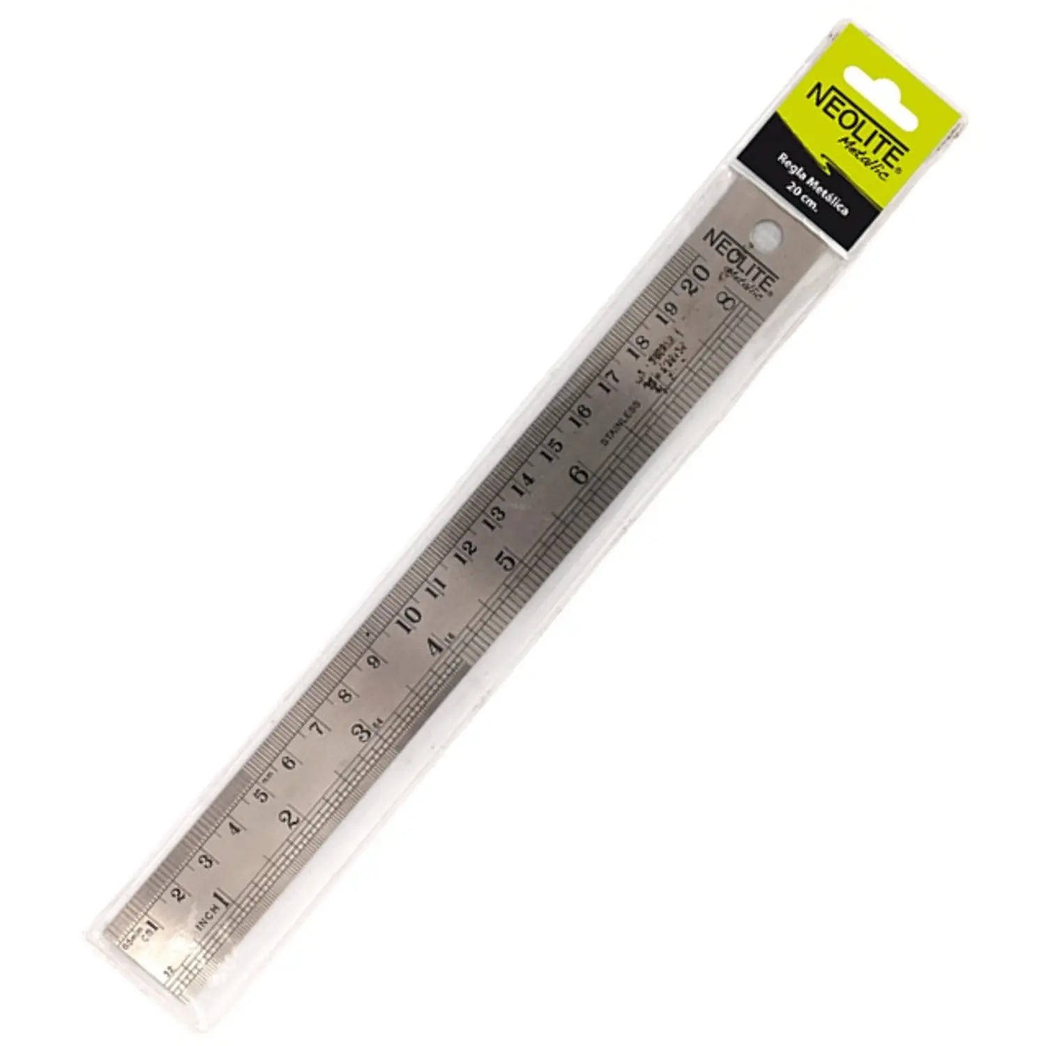Neolite – Regla Metálica de Precisión – 20 cm – 1