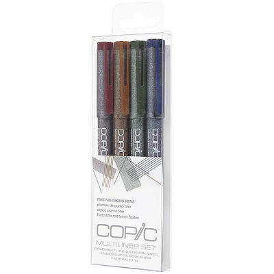 Copic - 4 Tiralíneas Colores -  Punta 03.