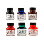 Daler Rowney -  Set Tinta Para Caligrafía 6 Colores