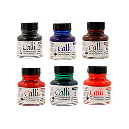 Daler Rowney -  Set Tinta Para Caligrafía 6 Colores