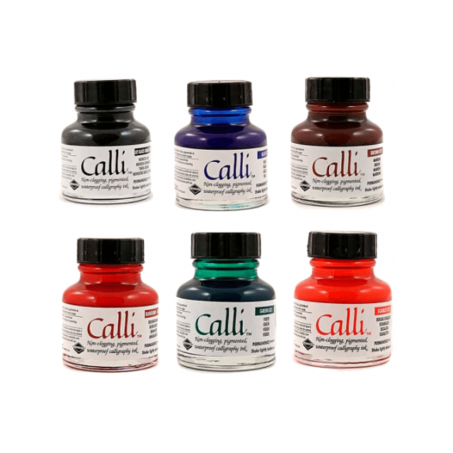 Daler Rowney -  Set Tinta Para Caligrafía 6 Colores