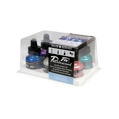 Daler and Rowney - Set Tinta Acrílica - Efecto Anacarado 6 colores
