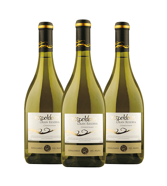 PACK X 3 VINOS ESPALDARES PREMIUM GRAN RESERVA CHARDONNAY 2015