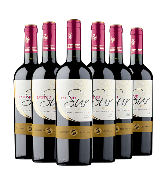 Caja x 6 Vinos Latitud Sur Cabernet Sauvignon 