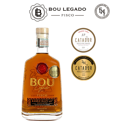  Pisco Bou Legado Reservado 40º Roble 