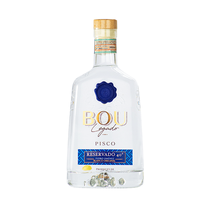 Pisco Bou Legado Blanco 40° Pedro Jiménez Reservado 2