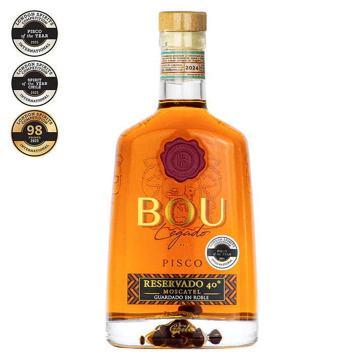  Pisco Bou Legado 40º Roble Reservado 2