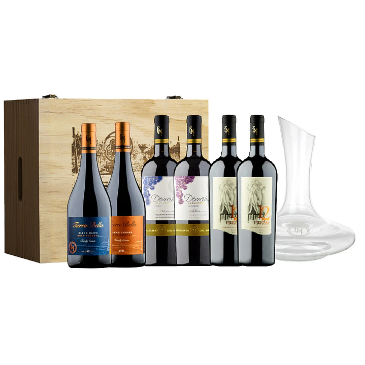 Cava de 6 vinos + Decantador 1
