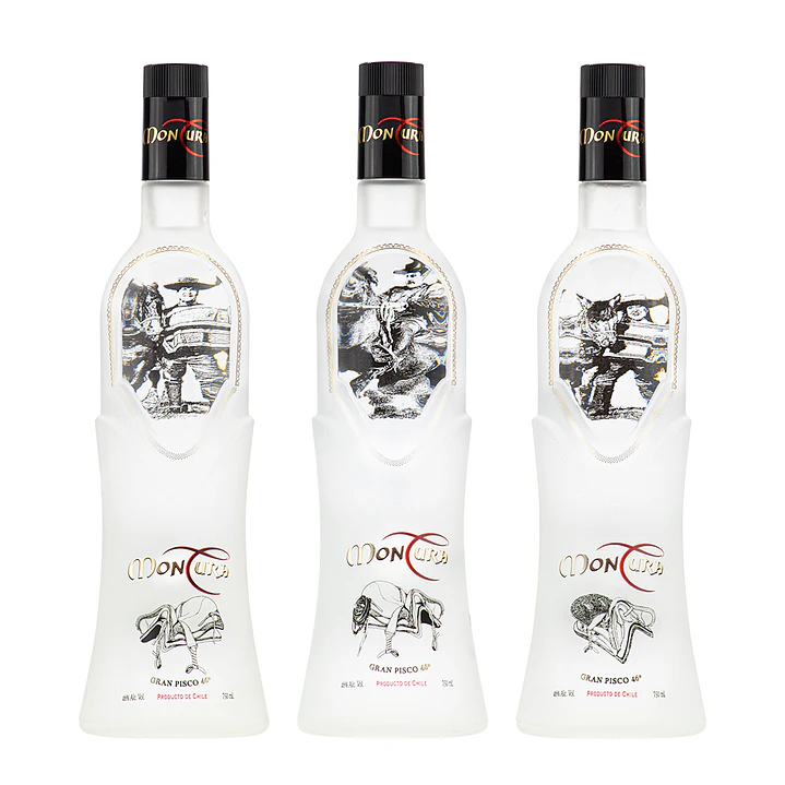 Trilogía Gran Pisco Montura 46° – Huaso-Huasa-Rampante Edición Limitada Premium (3 x 750ml) 1