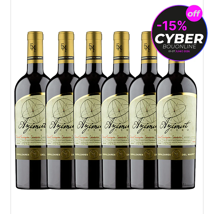 Caja x 6 Vinos Azimut Cero Ensamblaje Reserva Especial 1