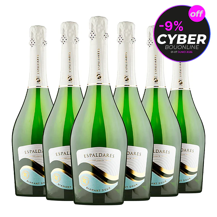 Caja x 6 Espumantes Espaldares Diamant Doux Chardonnay 1