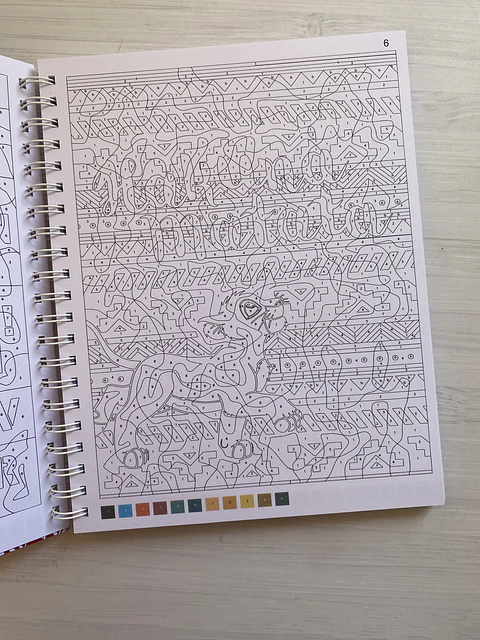 Libro para colorear "Mensajes Misteriosos" 