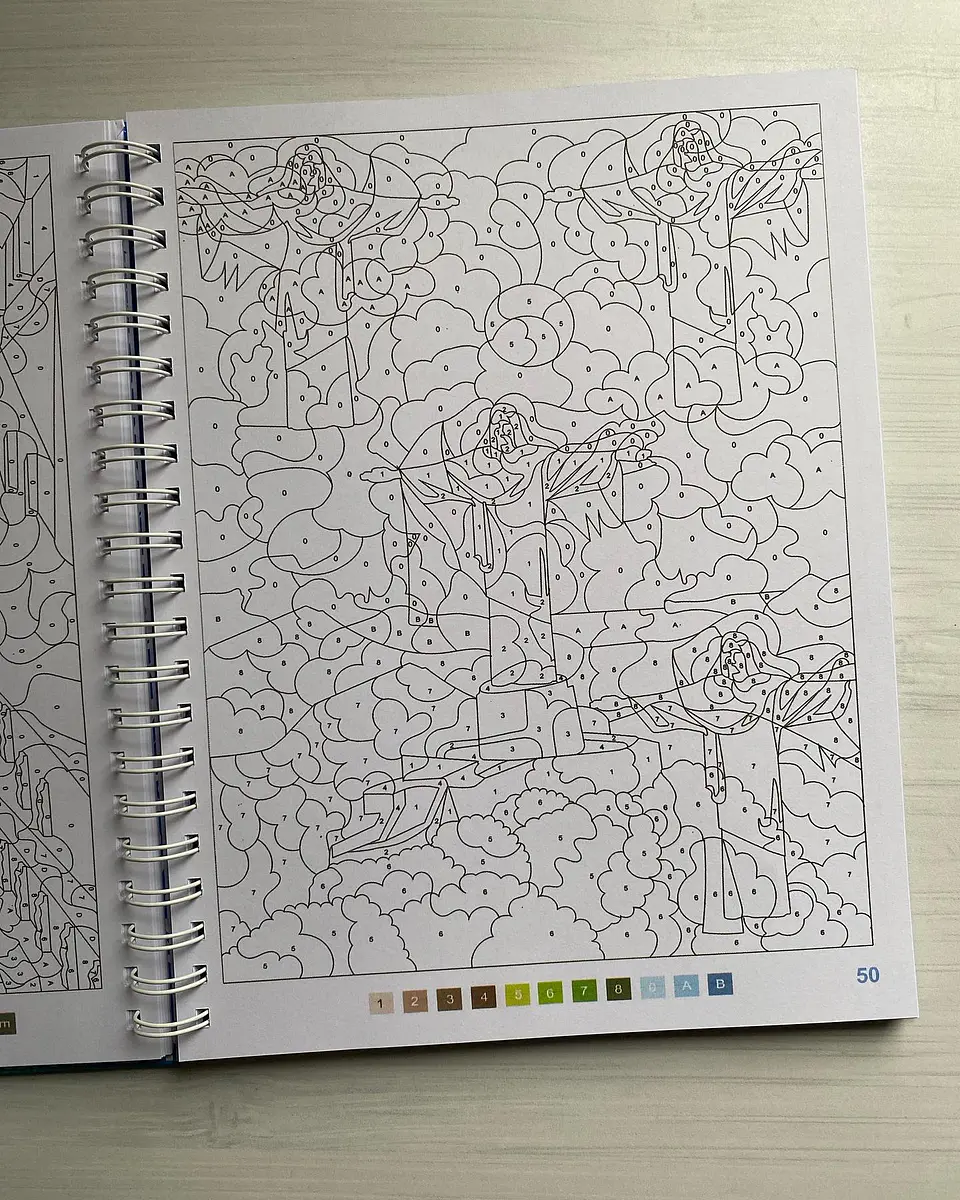 Libro para colorear “ Tour du Monde -  Vuelta al Mundo