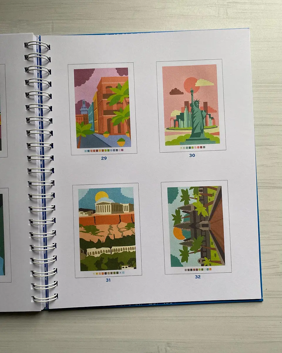 Libro para colorear “ Tour du Monde -  Vuelta al Mundo