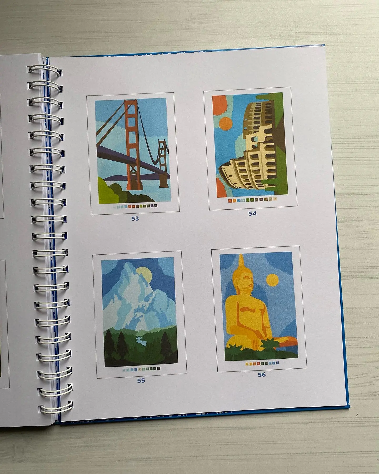 Libro para colorear “ Tour du Monde -  Vuelta al Mundo