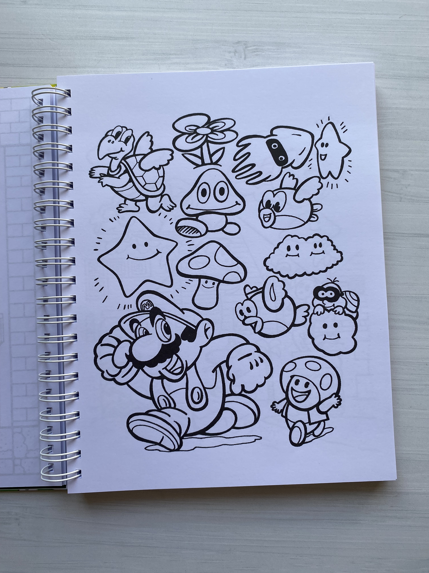 Libro para colorear “Mario Bros” 4